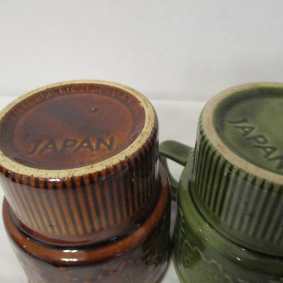 ***SOLD***   MCM Stackable Stoneware Coffee Mugs - Picture 5 of 6